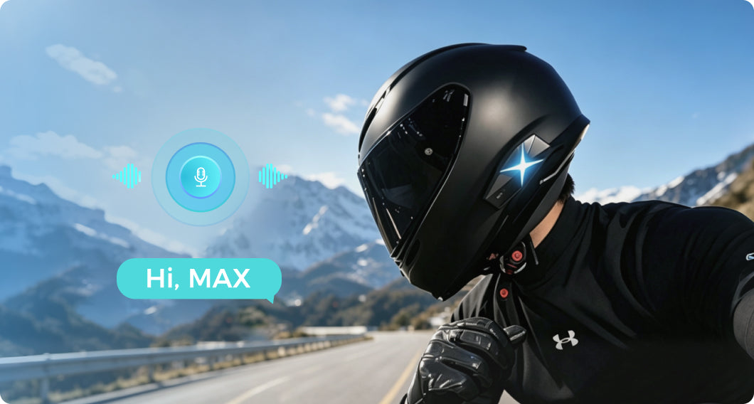 ASMAX F1s Helmet Intercom | 10-Rider Mesh, Up to 50 via App