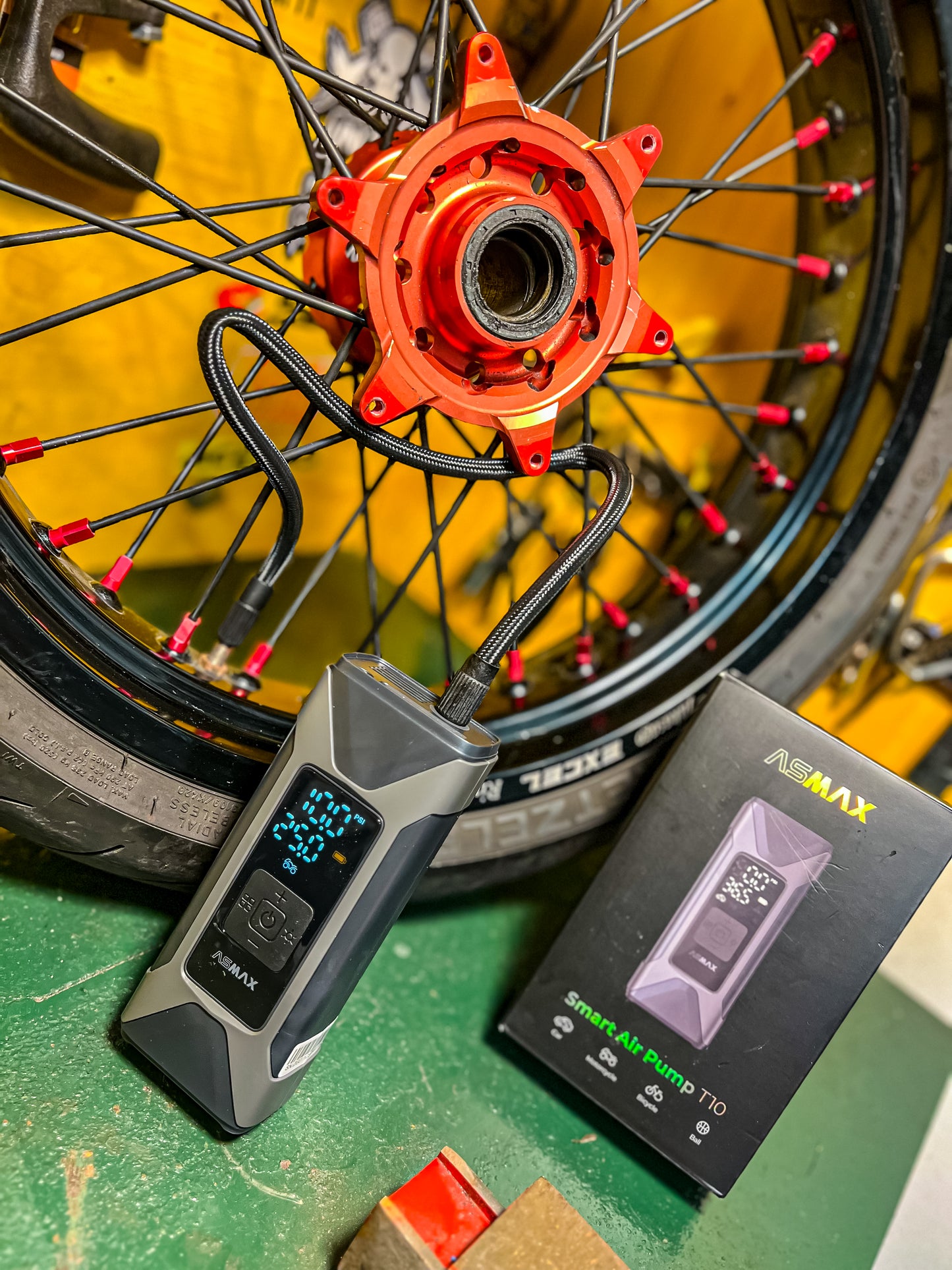 Inflador de neumáticos portátil T10