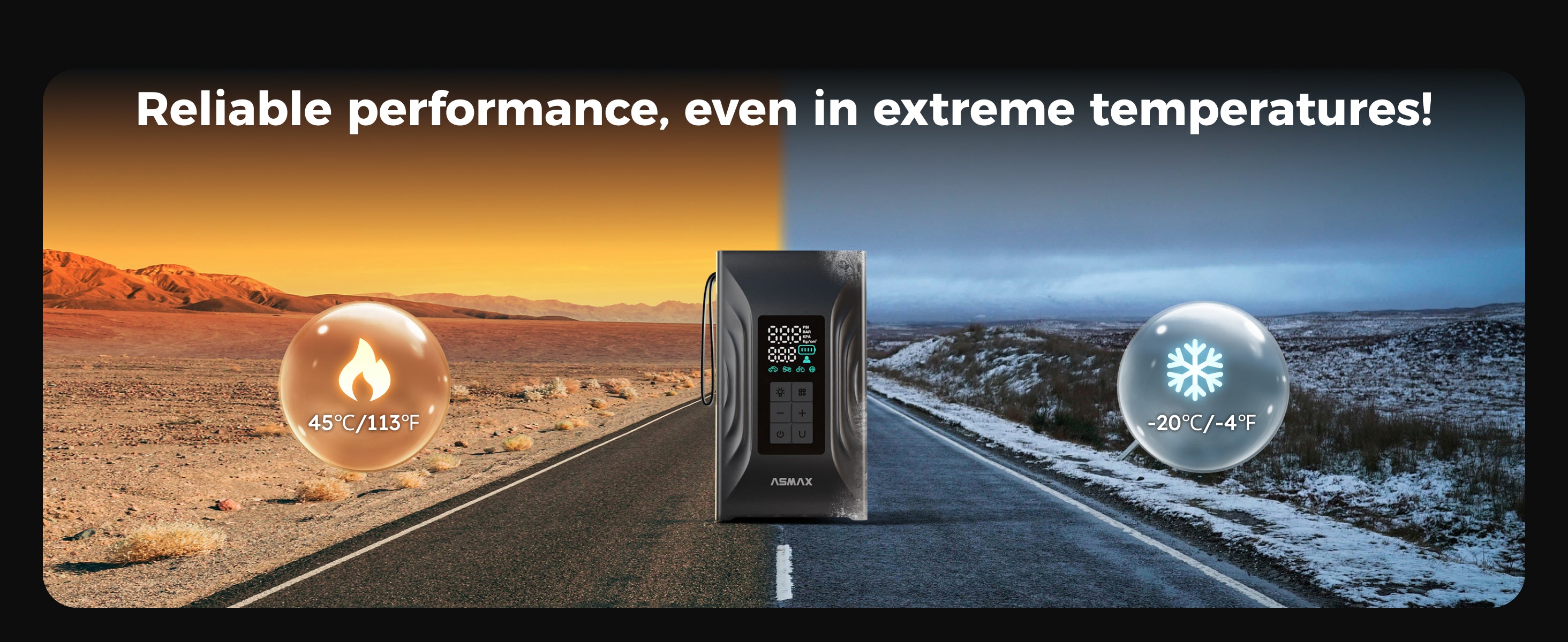 ASMAX T20 extreme temperature resistant jump starter